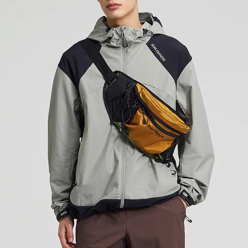 SALOMON Nylon Crossbody Bag Regular Men's Khaki-4