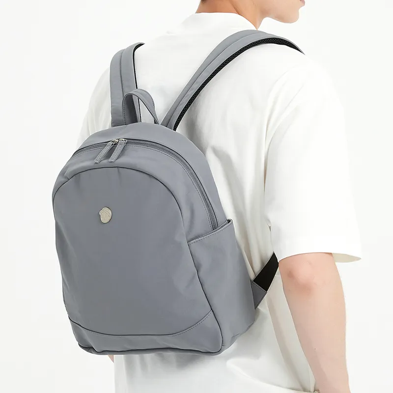 Finerworld Nylon Backpack Medium Size Unisex Multicolor-4