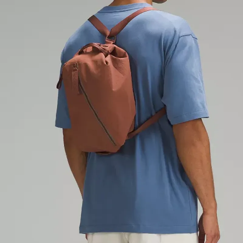Lululemon Nylon Backpack Regular Unisex Bronze-3