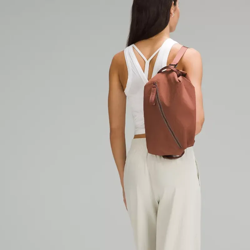 Lululemon Nylon Backpack Regular Unisex Bronze-4