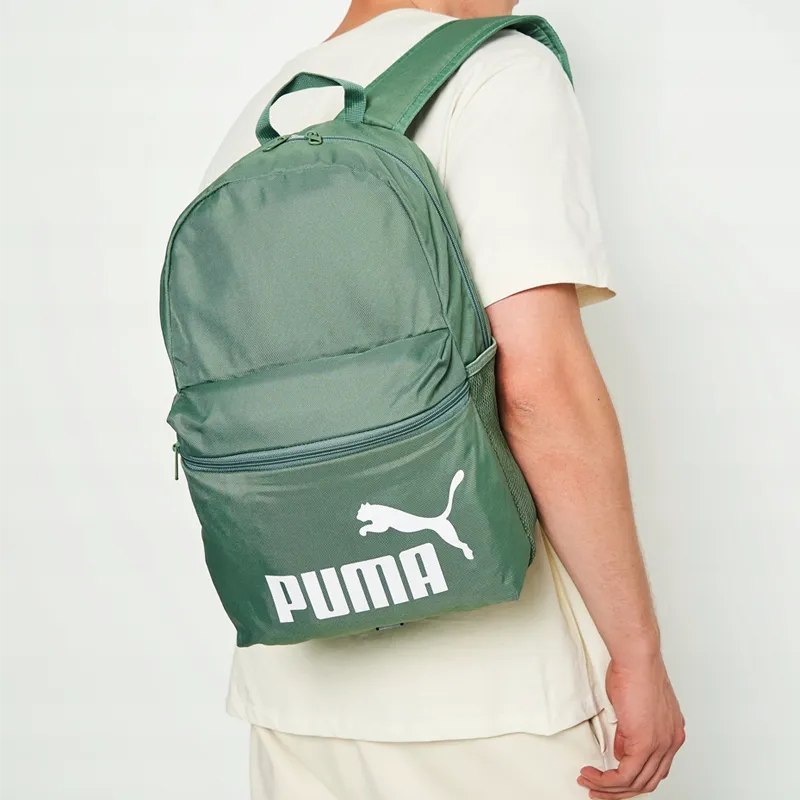 PUMA Fabric Backpack Regular Unisex Light Green Gray-2