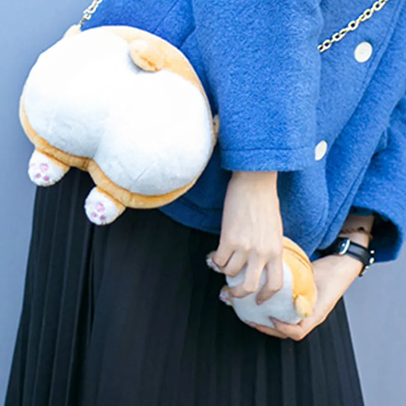 Crooked Melon Production High Quality PP Cotton Coin Purse Regular Unisex Orange & White-4