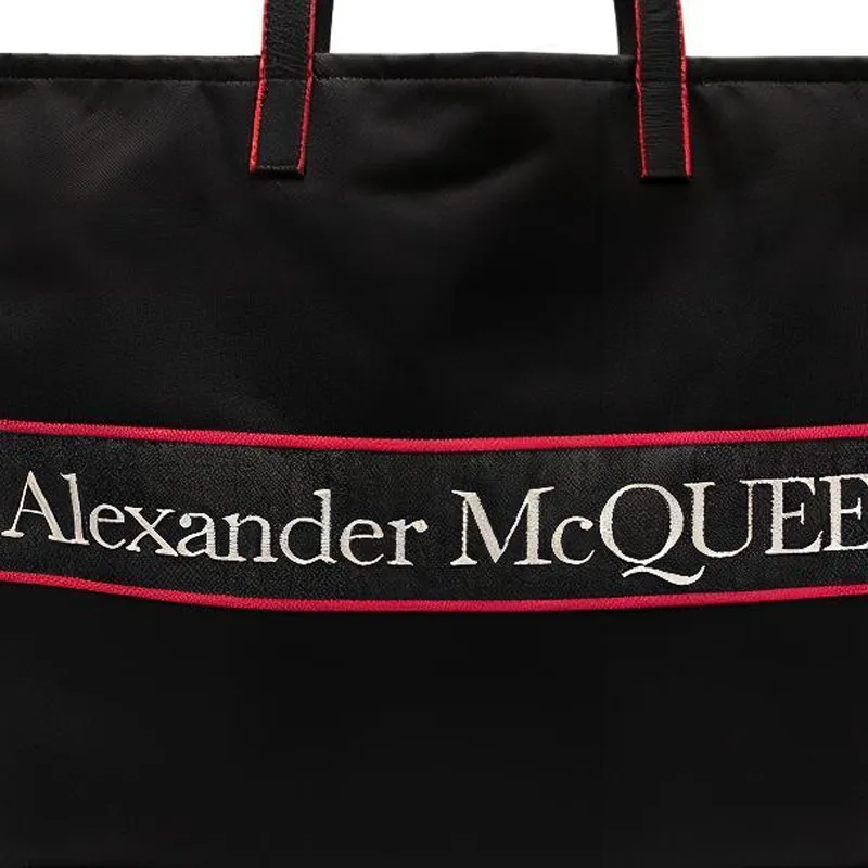 Alexander McQueen Nylon Handbag Men's Black-2