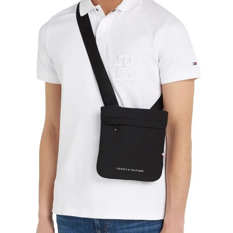 Tommy Hilfiger Recycled Polyester Crossbody Bag Shoulder Bag Mini Men's Black-4