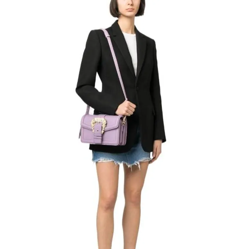 VERSACE JEANS COUTURE Polyurethane Crossbody Bag, Shoulder Bag Women's Light Purple-3