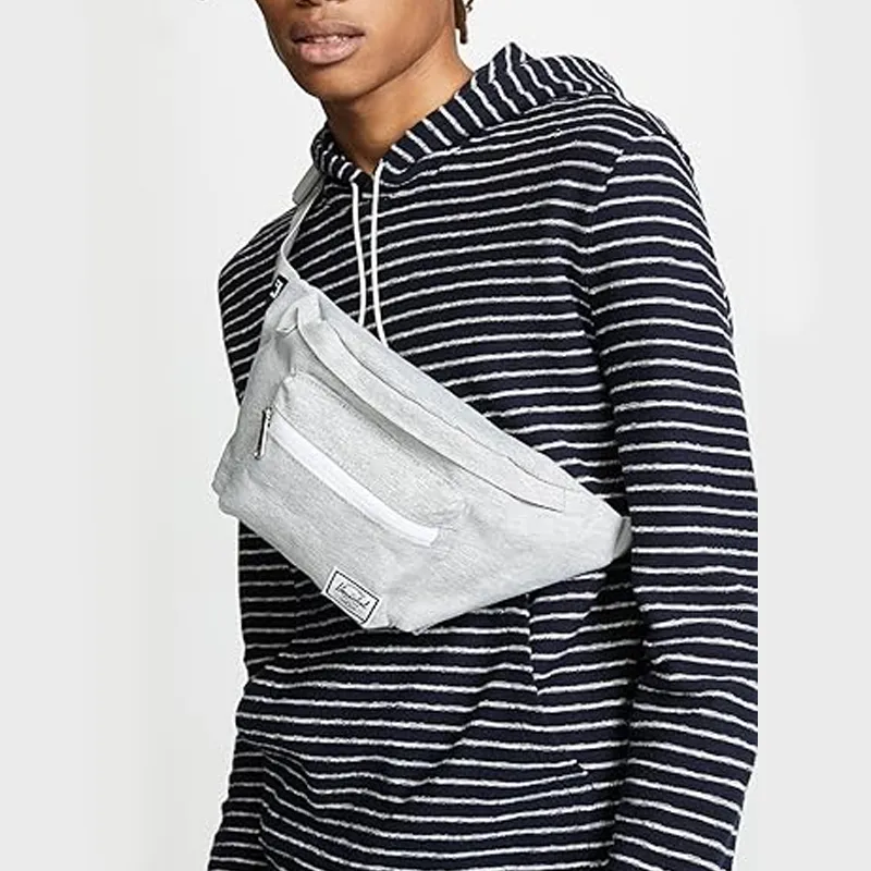 Herschel Polyester Crossbody Bag Sling Backpack Fanny Pack Regular Unisex Light Gray-3