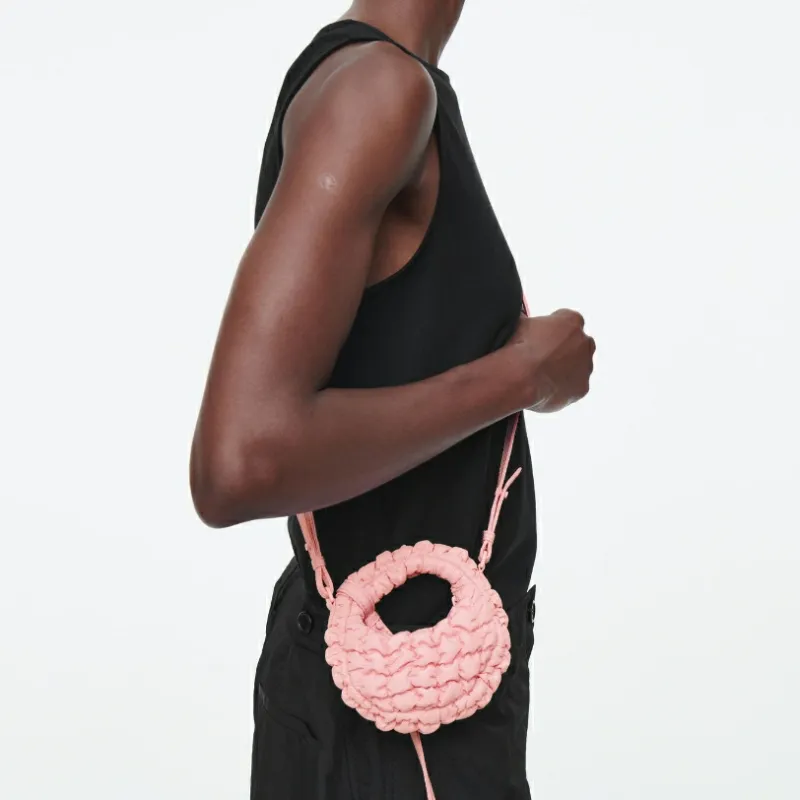COS Polyester Cloud Bag, Handbag, Shoulder Bag, Crossbody Bag Mini Women's Pink-3