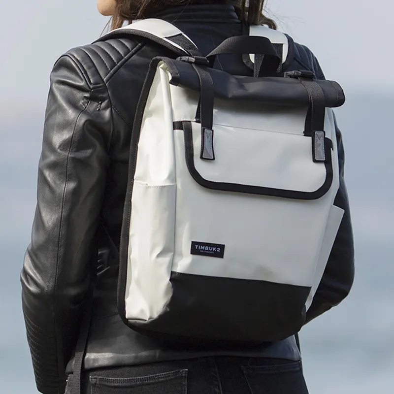 Timbuk2 Polyester Backpack Double-Shoulder Backpack Mini Unisex Black White-3