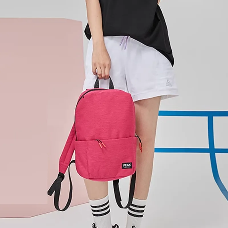 PEAK Fabric Backpack Regular Unisex Rose Red-2