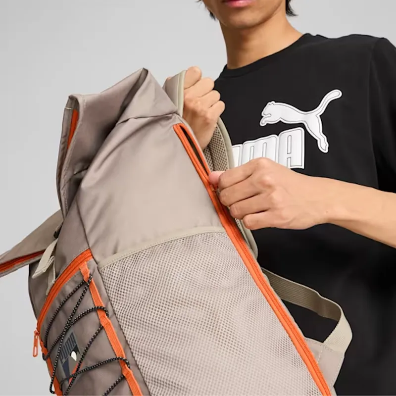 PUMA Polyester Backpack Regular Unisex Taupe-3