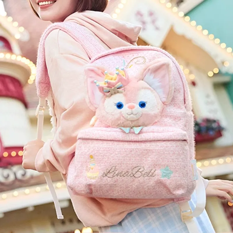 Disney Polyester Backpack Unisex Pink-5