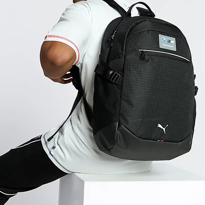 PUMA × BMW Collaboration Polyester Backpack Regular Unisex Black-3