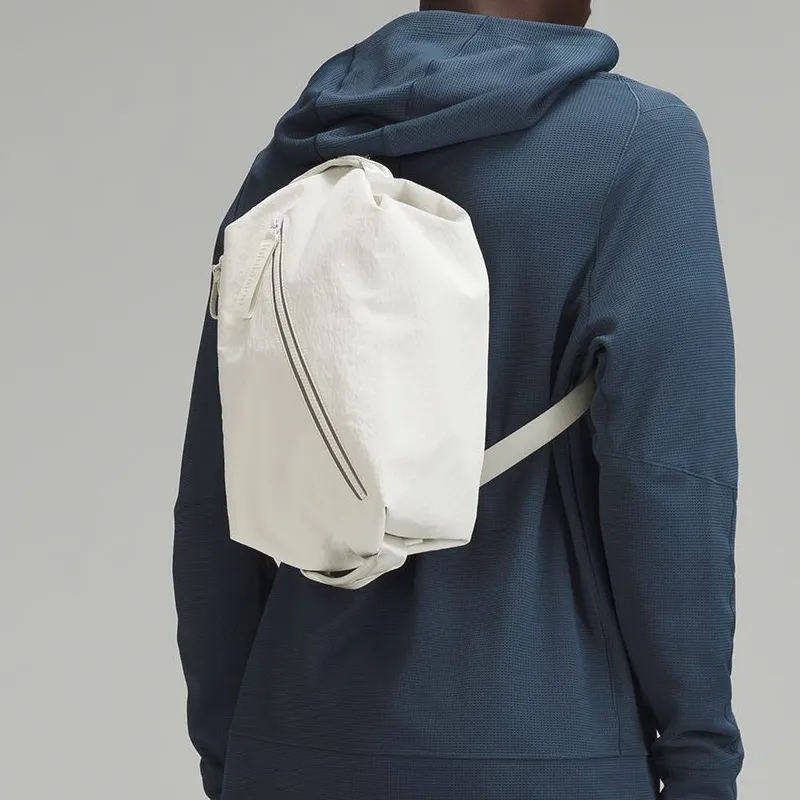 Lululemon Nylon Backpack Regular Unisex Bone White-4