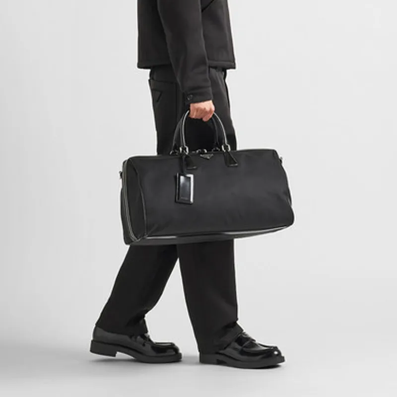 PRADA Recycled Nylon Luggage Bag Travel Bag Men's-5