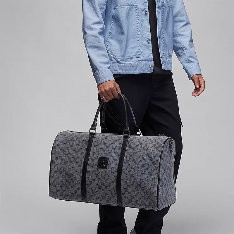 Jordan Polyester Portable One Shoulder Travel Bag Regular Unisex Dark Smoke Gray-4