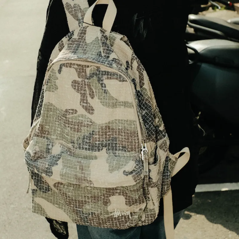 Stussy Cotton Canvas Backpack Regular Unisex Camouflage-4