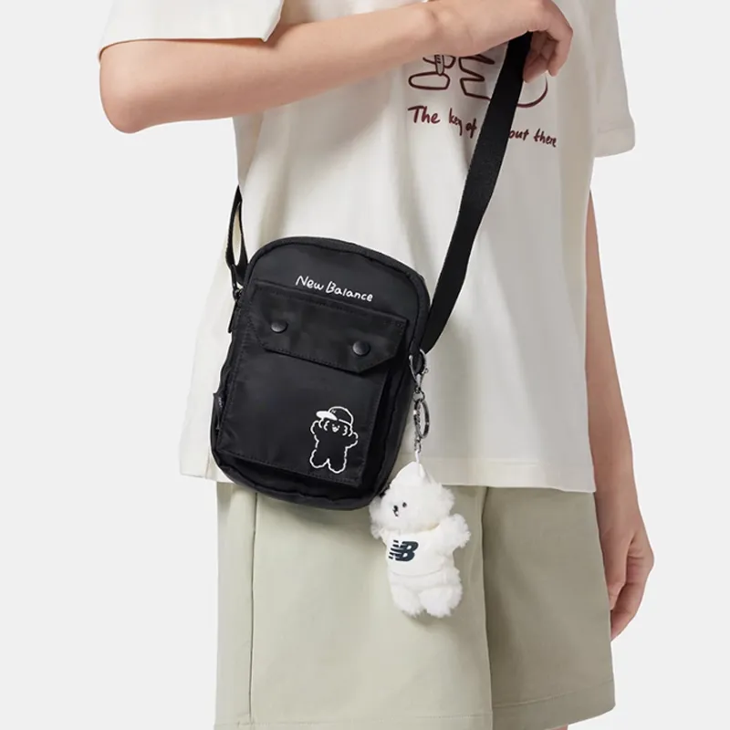 New Balance Fabric Crossbody Bag Regular Unisex Black-2