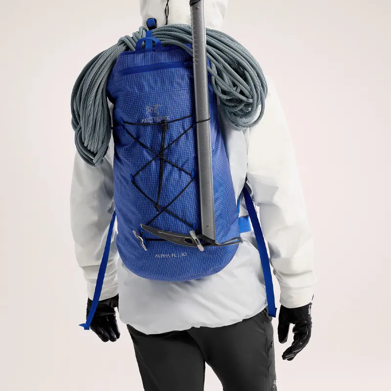 Arcteryx Nylon Outdoor Hiking Bag Backpack Regular Unisex Blue-3
