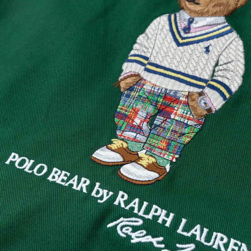 Polo Ralph Lauren Cotton Tote Bag Shopping Bag Handbag Shoulder Bag Medium Size Men's Green-2