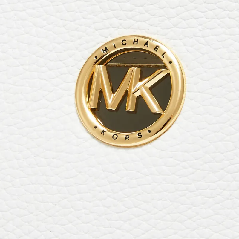 MICHAEL KORS Allison Cow Leather Tote Bag Shopping Bag Handbag Shoulder Bag Crossbody Bag Small Size Women's White-4