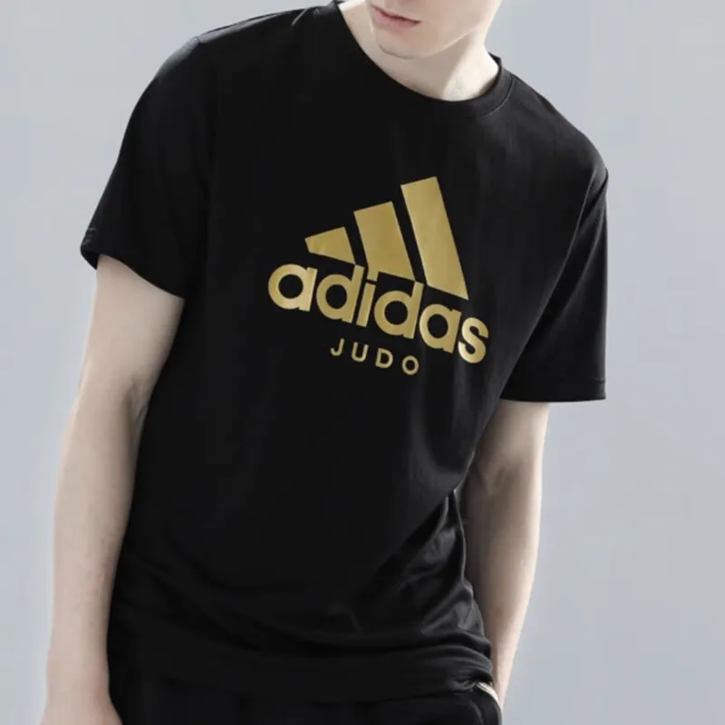 Adidas Set in Sleeve T Shirt Men's Black-2