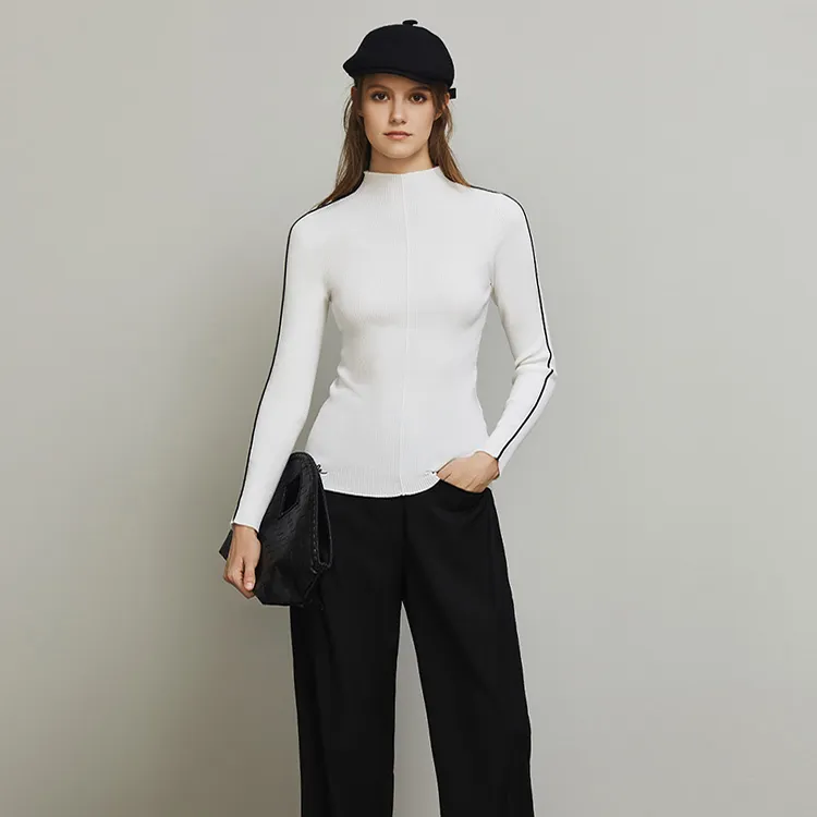 ELLE Sweaters Women's Ecru-1