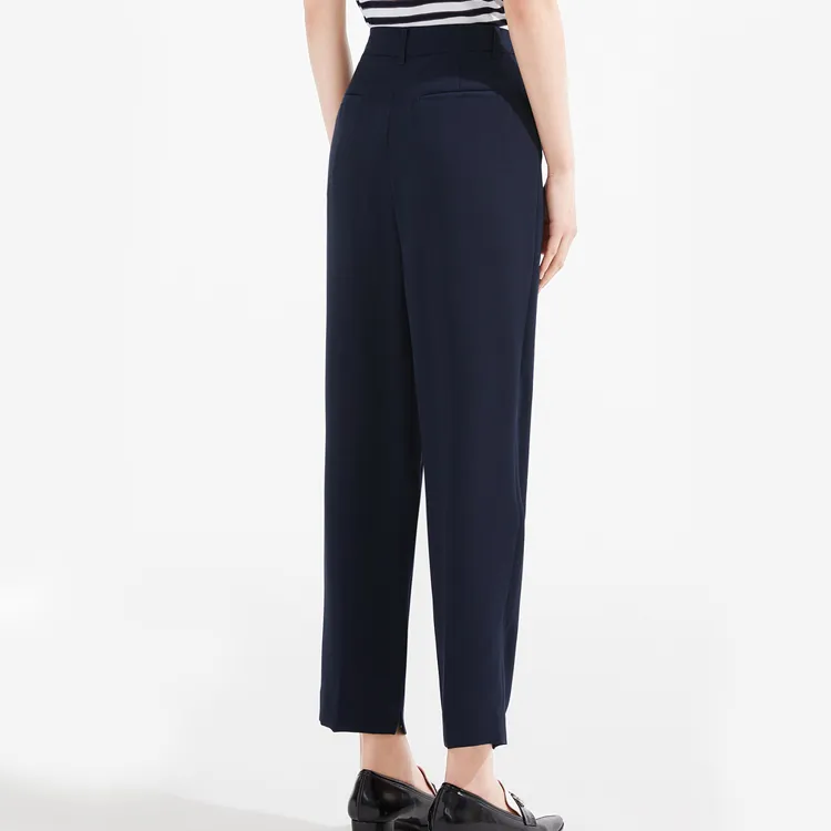 GIORZIO Casual Pants Women's Dark Blue-2