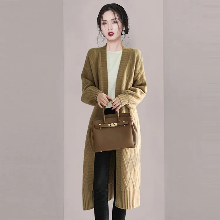 Daisy Sweaters Women's Apricot Coat-1