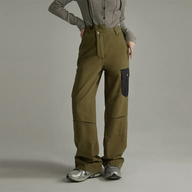 NO ONE ELSE Casual Pants Women's Army Green-1
