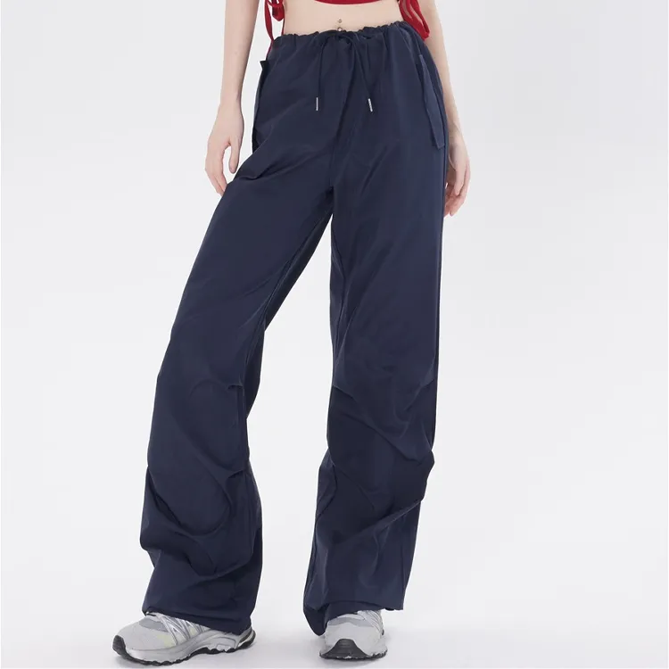 ZAVK Casual Pants Women's Navy Blue-2