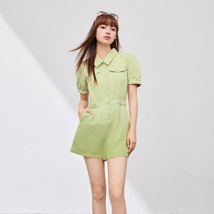 Love To Serve Casual Shorts Women's Butterfly Green-1