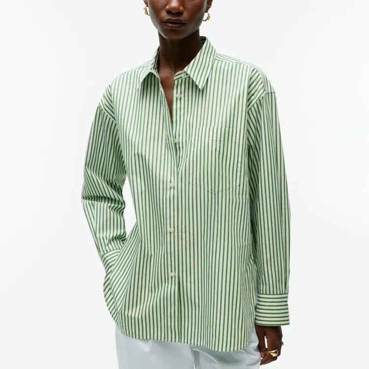 ARKET Shirt Women's Green/White-1