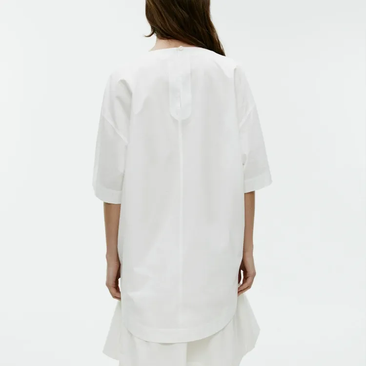 ARKET Drop Shoulder Sleeve T-Shirt Women's White-2