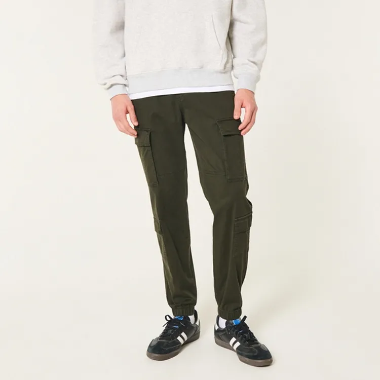 Hollister Casual Pants Men's Dark Olive Green-1