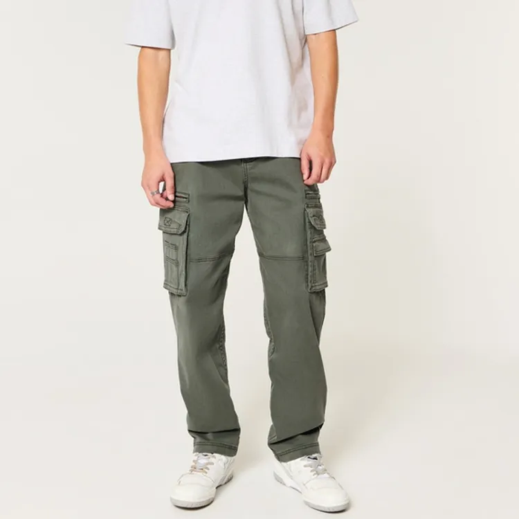 Hollister Casual Pants Men's Olive Green-1
