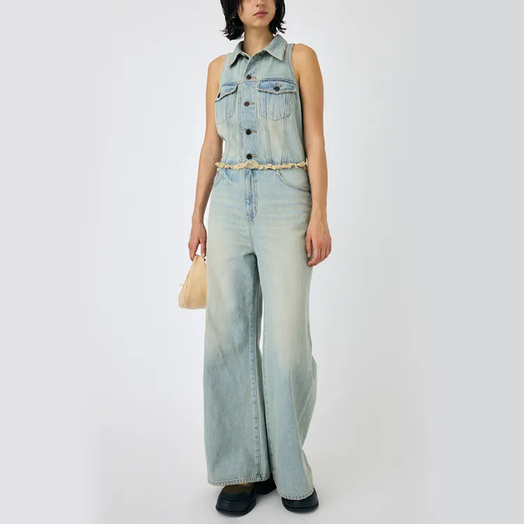 MOUSSY Jumpsuit Women's Light Blue-2