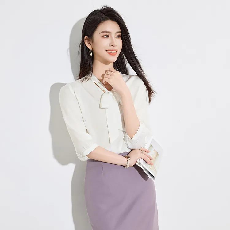 Yi Mengyuan Silk Chiffon Shirt Women's-2