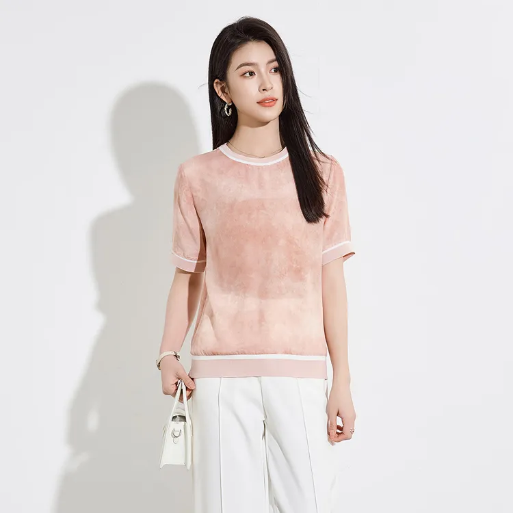Yi Mengyuan Silk T shirt Women's-5