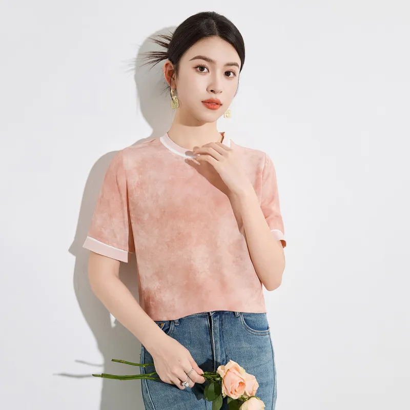Yi Mengyuan Silk T shirt Women's-4