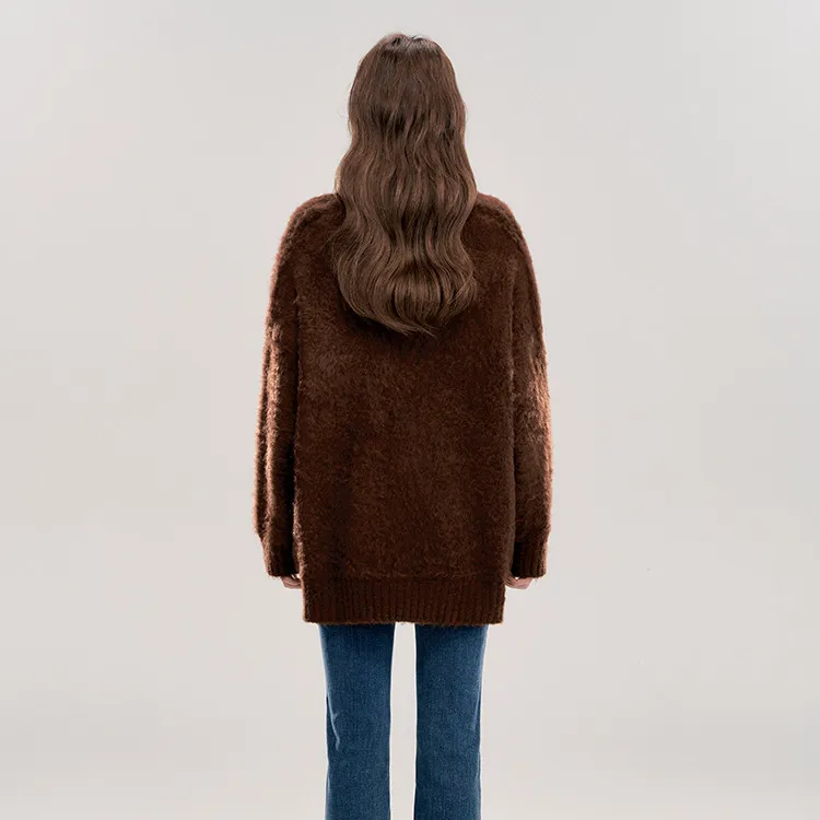 Juden Choi Knitwear Women's Coffee-1