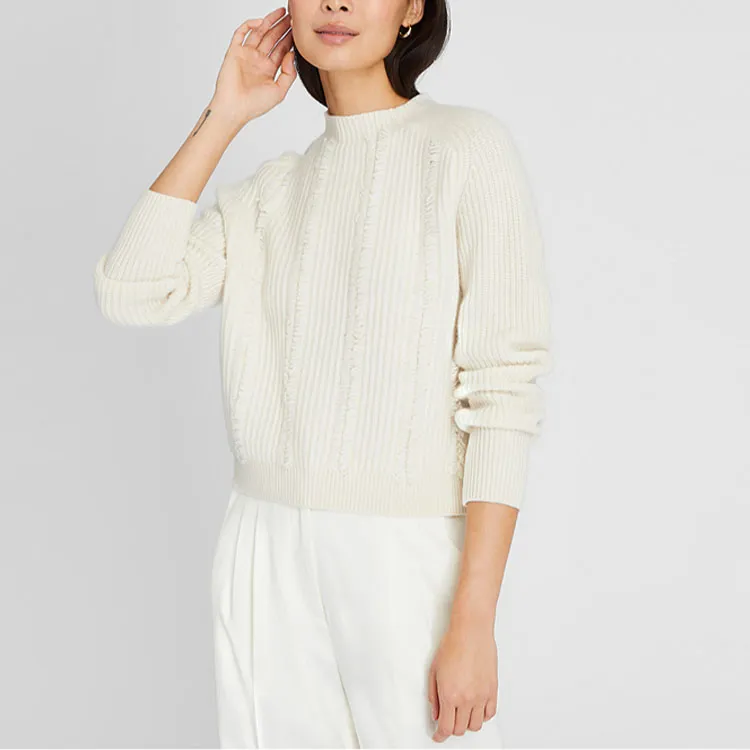 CLUB MONACO Cashmere Sweaters Women's Ecru C37U9-1