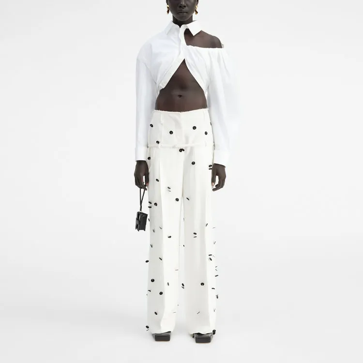 Jacquemus Polka Dots Detail Trousers-1