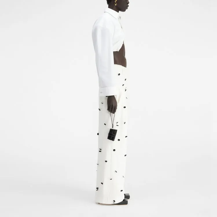 Jacquemus Polka Dots Detail Trousers-3