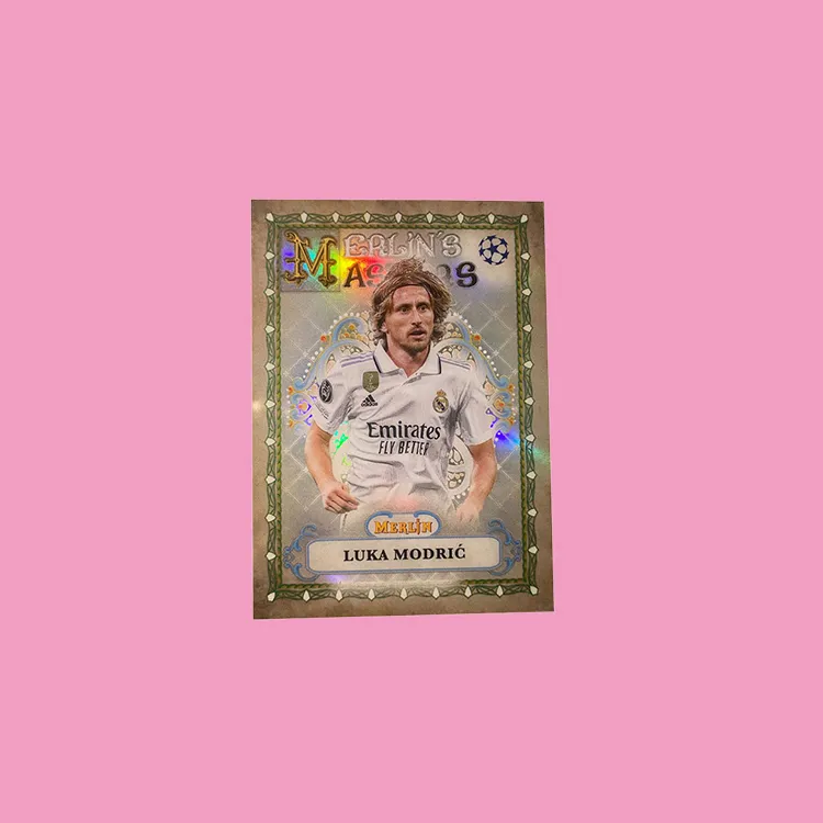 Topps Luka Modrić 2023 Merlin Real Madrid, Master Card, Silver Fold, Player Card, Card Product Access Sports Cards 1 Pc-3