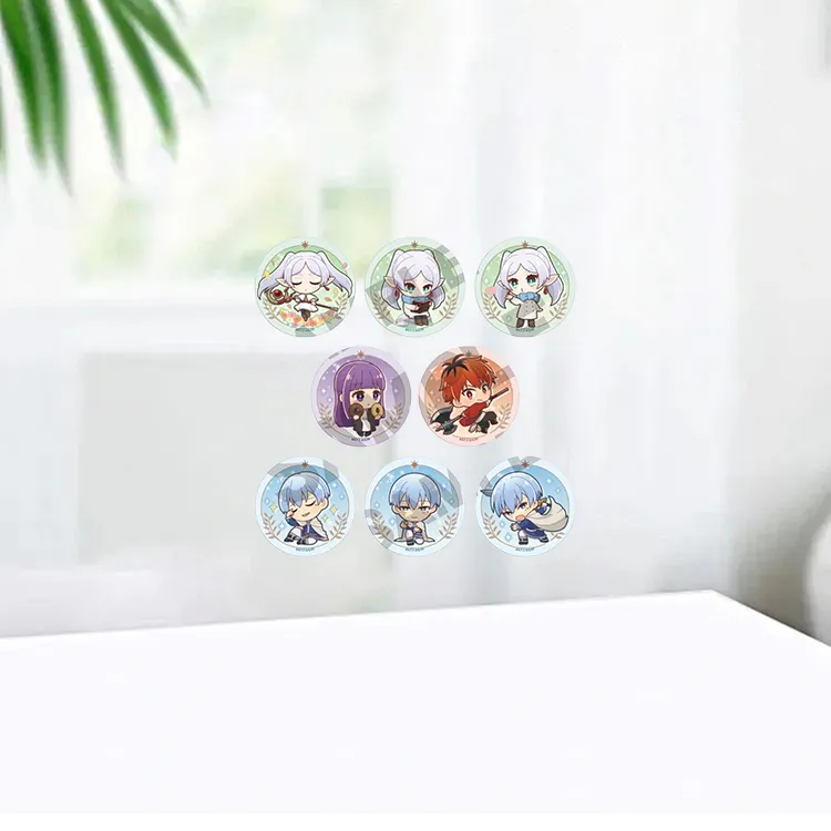 CRUX Fern, Sutark, Frieren, Himmel Frieren Beyond Journey's End, Blind Box Q Version Badges-2