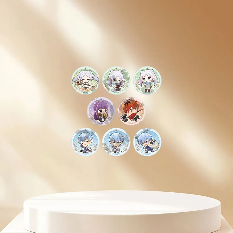 CRUX Fern, Sutark, Frieren, Himmel Frieren Beyond Journey's End, Blind Box Q Version Badges-3