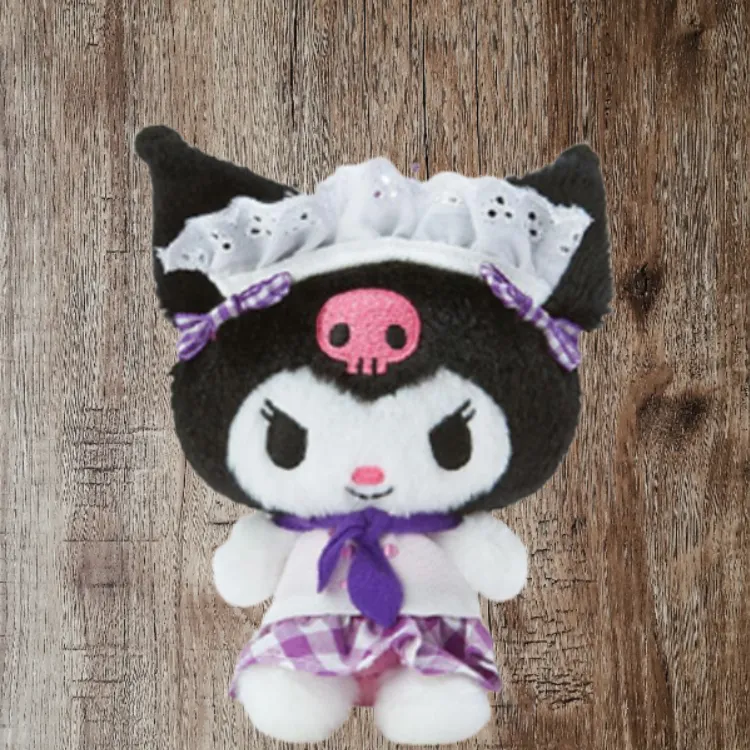 Sanrio Kuromi Maid Coffee Collection Dolls Plush Doll 15cm Height-3