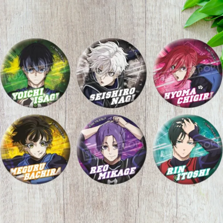 SUNRISEPOP Blue Lock Shimmer Badge Badges-1