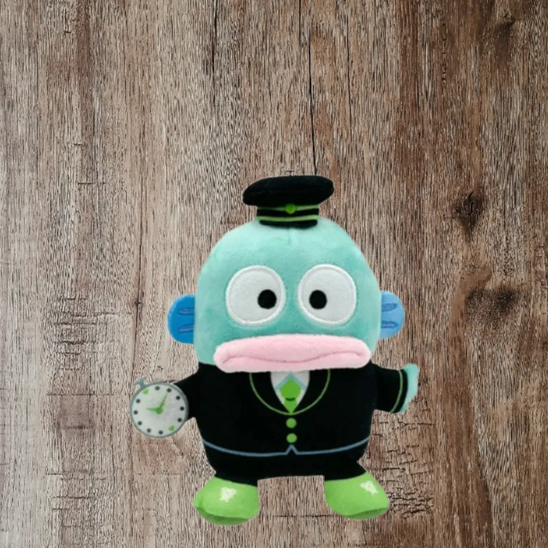 Sanrio Half-Fishman Train Conductor Fishman Hantun Dolls Plush Pendant 14cm Height-3