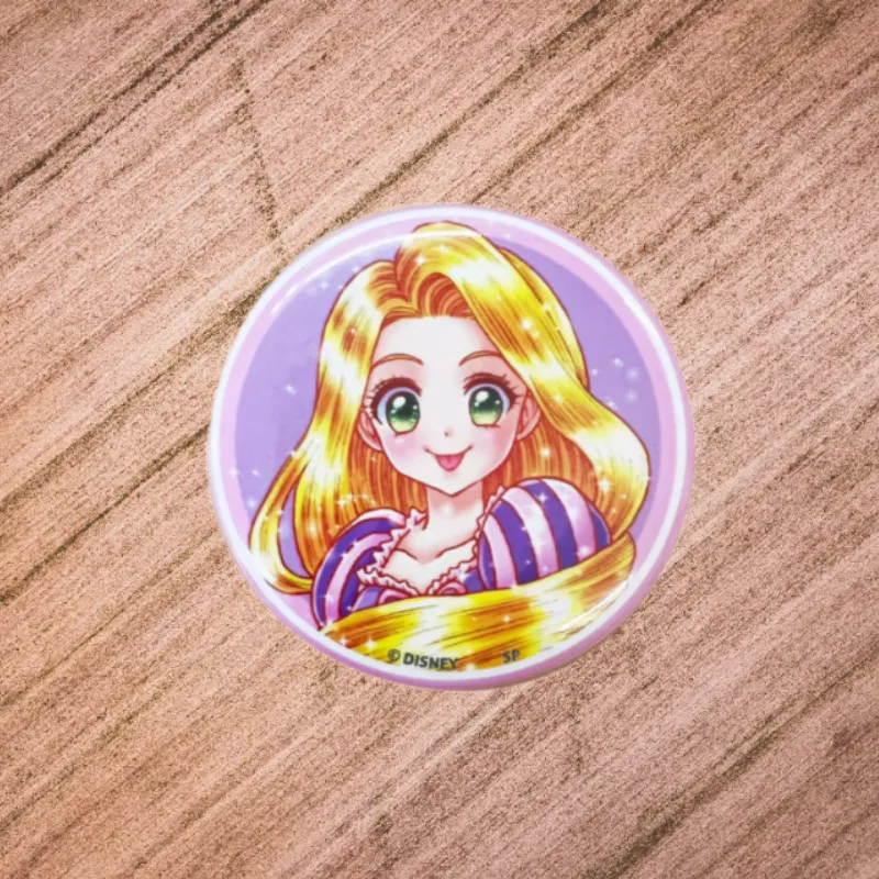 Disney Long Hair Princess Artistic Collection By Shoko Nakakawa Badges-3